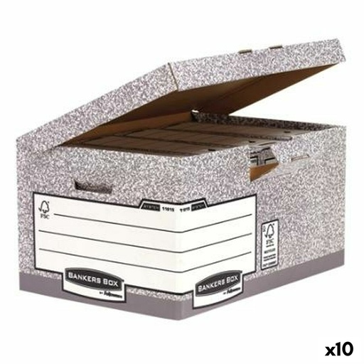Caja de Archivo Fellowes    Gris 10 Unidades (31 x 39 x 56 cm)