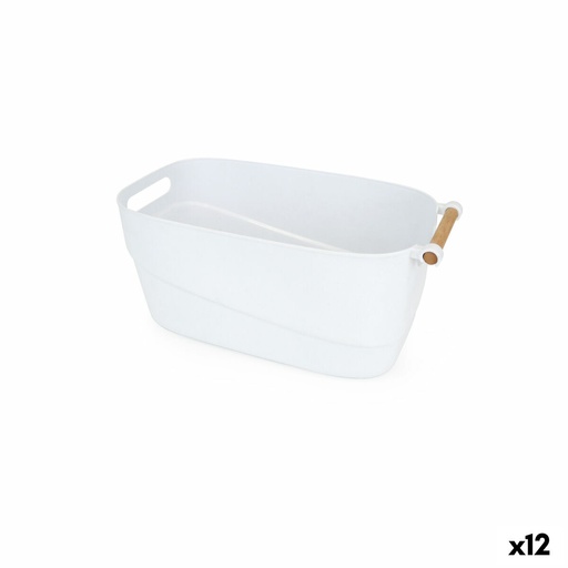 Cesta Multiusos Confortime 40 x 21,5 x 18 cm Plástico Con asas 12 Unidades
