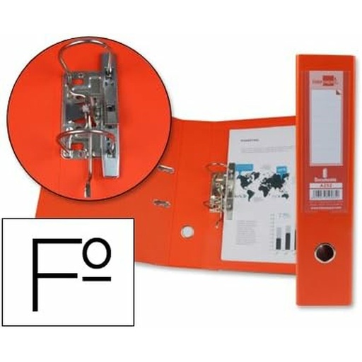 Carpeta de anillas Liderpapel AZ52 Amarillo