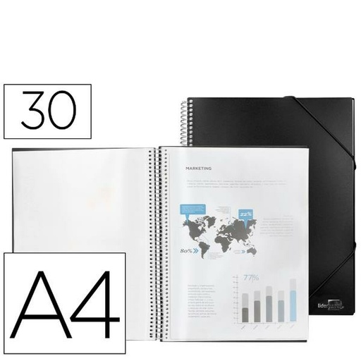 Carpeta Liderpapel EC31 Negro A4
