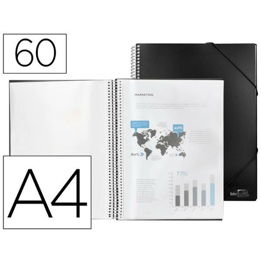 Carpeta Liderpapel EC34 Negro A4