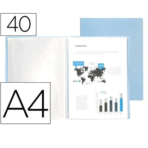 Carpeta Liderpapel EC82 Azul A4