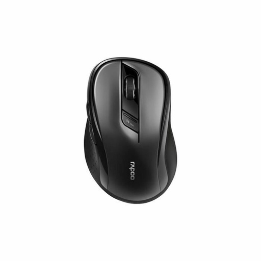 Ratón Rapoo Negro 1600 dpi