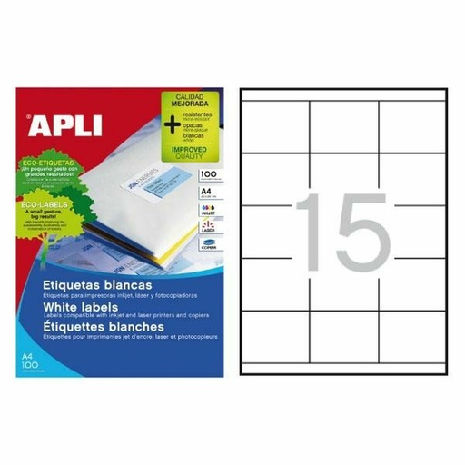 Adhesives/Labels Apli Labels 70 x 50.8mm 100 Sheets 70 x 50,8 mm