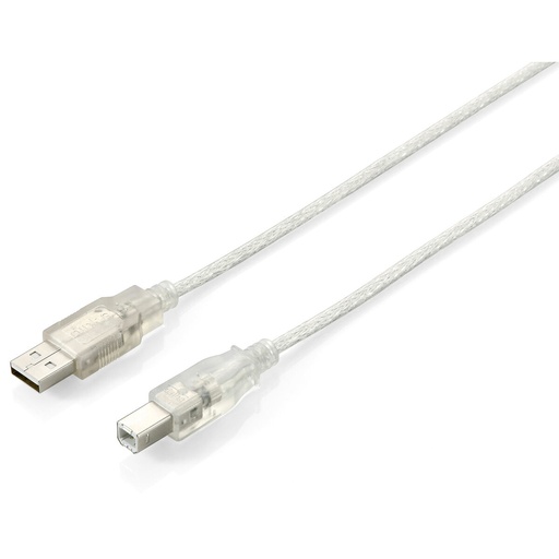 USB 2.0 A to USB B Cable Equip 128652 Silver 5 m