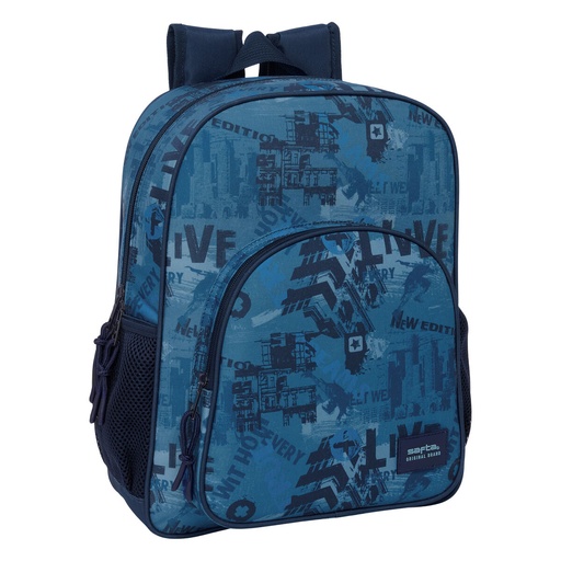 School Bag Safta New edition Navy Blue 32 x 38 x 12 cm