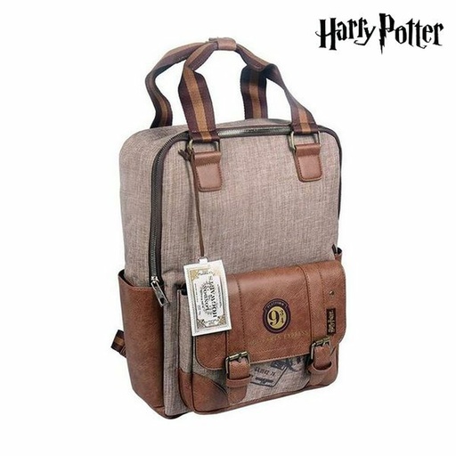 Mochila Escolar Harry Potter Marrón