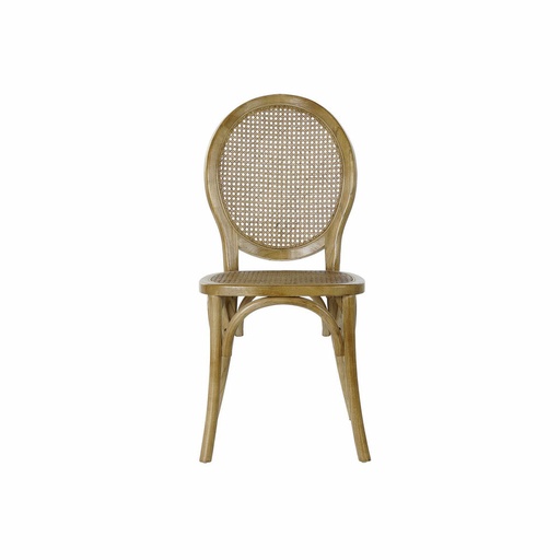 Dining Chair DKD Home Decor Light brown Rattan Elm wood 45 x 42 x 92 cm