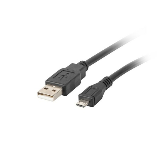 Cable USB a micro USB Lanberg CA-USBM-10CC-0018-BK Negro 1,8 m (1 unidad)