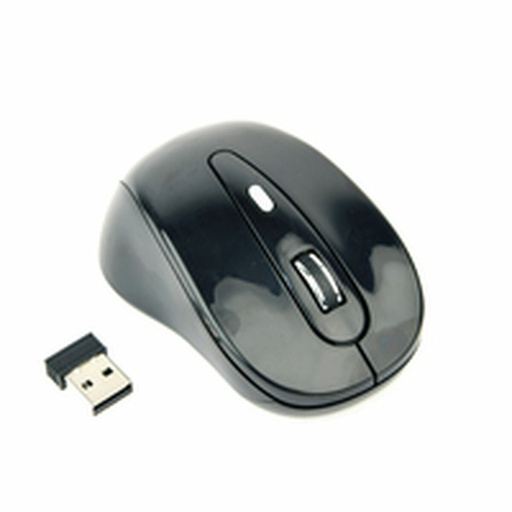 Wireless Mouse GEMBIRD MUSW-6B-01 Black Monochrome 1600 dpi
