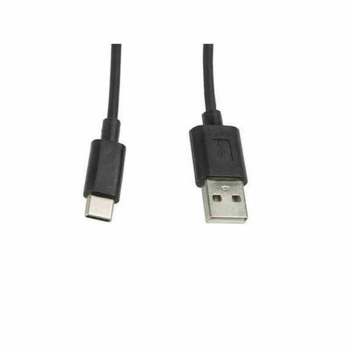 Cable USB A 2.0 a USB-C Lanberg CA-USBO-10CC-0010-BK Negro 1 m (1 unidad)