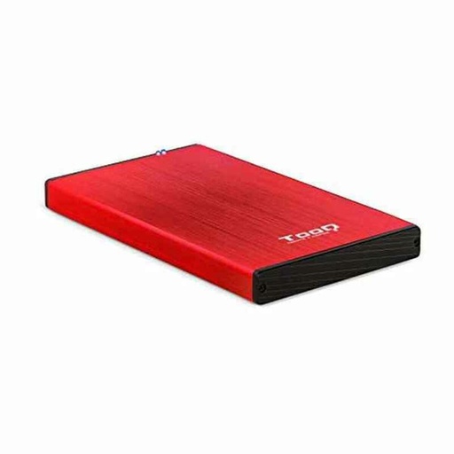 Caja Externa TooQ TQE-2527R SATA III USB 3.0 3,5" Rojo Negro/Rojo