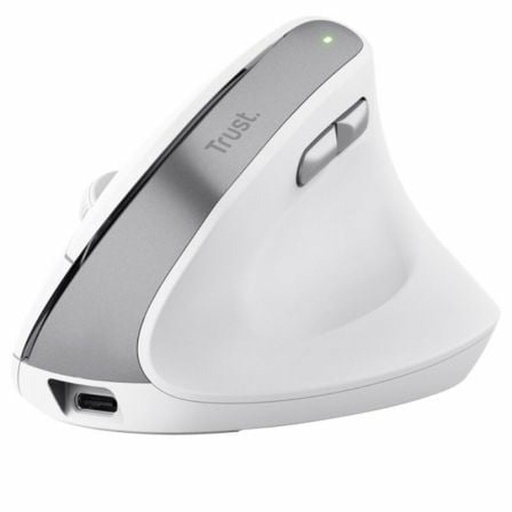 Ratón Ergonómico Óptico Trust Bayo II Blanco