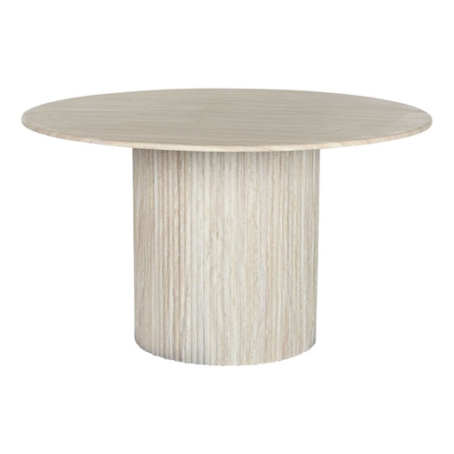 Mesa de Comedor Home ESPRIT Beige Granito Madera MDF 130 x 130 x 75 cm