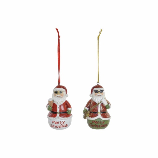 Decoración Colgante DKD Home Decor Navidad Resina (2 pcs) (4.5 x 3 x 7 cm)