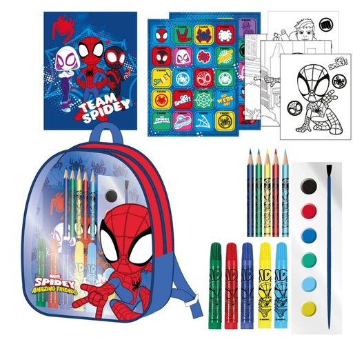 Child's Drawing Rucksack Spidey Blue 22 x 23 x 7 cm
