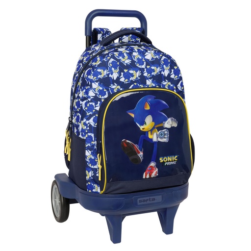 School Rucksack with Wheels Safta City Blue 33 x 45 x 22 cm