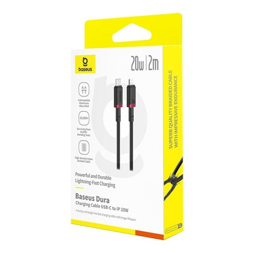 USB-C to Lightning Cable Baseus P10377800U01-03 Black Red 2 m