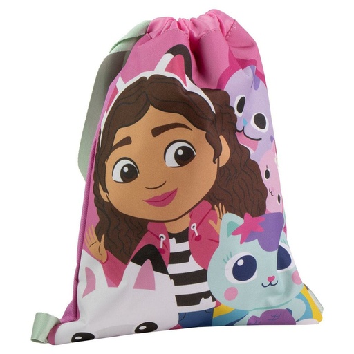 Backpack with Strings Gabby's Dollhouse Pink 27 x 33 x 1 cm