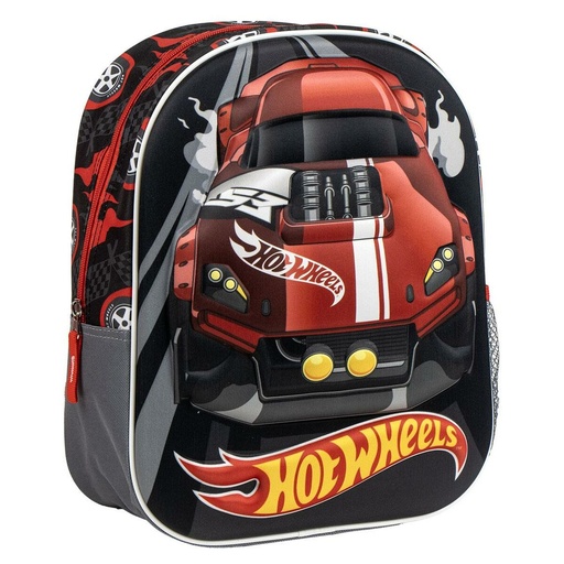 School Bag Hot Wheels Grey 25 x 31 x 10 cm
