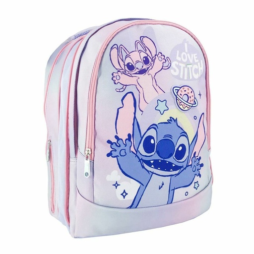 School Bag Stitch Lilac 31 x 14 x 41 cm