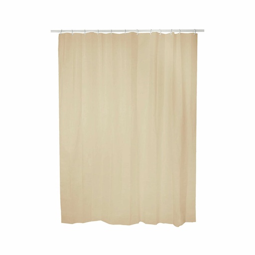 Cortina de Ducha Exma basic Beige PVC 140 x 180 cm