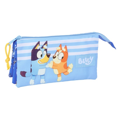Triple Carry-all Bluey Let's play Blue 22 x 12 x 3 cm