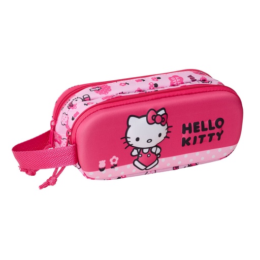 Portatodo Doble Hello Kitty Rosa 21 x 8 x 6 cm