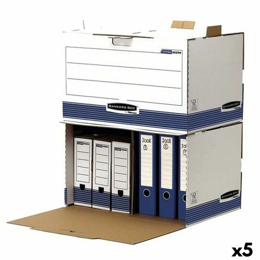 File Box Fellowes    Blue White 5 Units (33,5 x 55,7 x 38,9 cm)