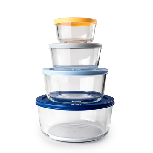 Set de 4 Fiambreras Ibili Transparente Plástico (4 Unidades)