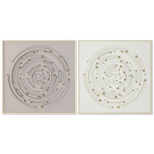 Lienzo Home ESPRIT Poliestireno Lienzo 100 x 3,5 x 100 cm