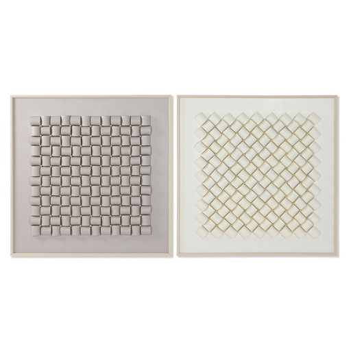 Lienzo Home ESPRIT Poliestireno Lienzo 100 x 3,5 x 100 cm
