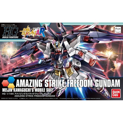 Collectable Figures Bandai HGBF 1/144 AMAZING STRIKE FREEDOM GUNDAM Plastic Animation and anime (Japanese animation)
