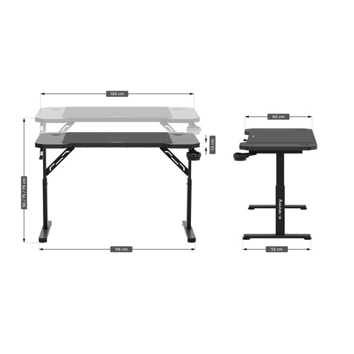 Escritorio Huzaro HZ-Hero 2.6 Black