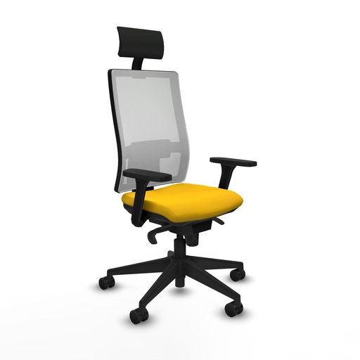 Silla de Oficina Piqueras y Crespo 3D066N1 Amarillo