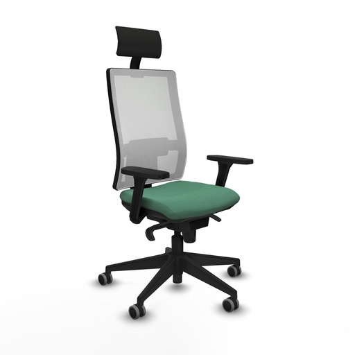 Silla de Oficina Piqueras y Crespo 3D066G1 Verde Esmeralda