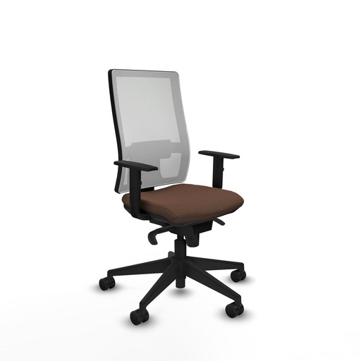 Silla de Oficina Piqueras y Crespo 1D066N0 Marrón oscuro