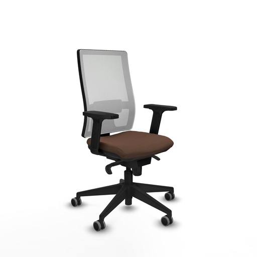 Silla de Oficina Piqueras y Crespo 2D066G0 Marrón oscuro