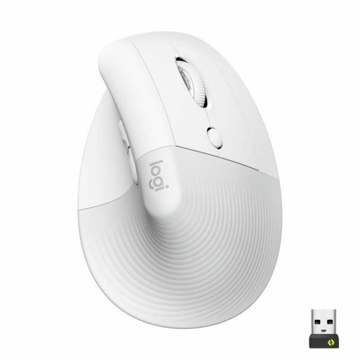 Ratón Logitech Lift Blanco Ergonómico 4000 dpi