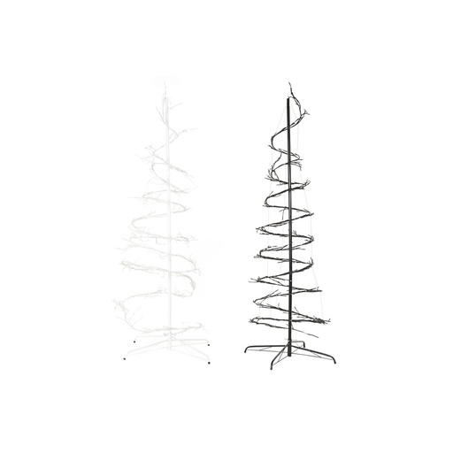 Christmas Tree DKD Home Decor White Black Metal 70 x 70 x 190 cm (2 Units)