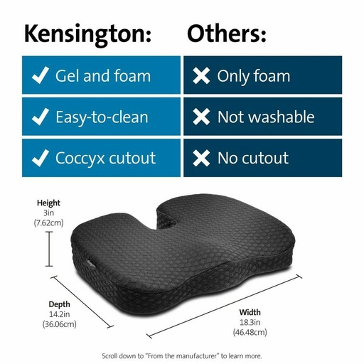 Reposapiés Kensington K55807WW Negro
