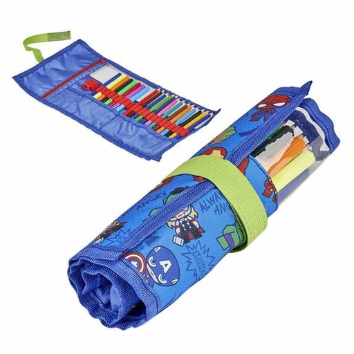 Estuche Escolar con Accesorios The Avengers (22 pcs)