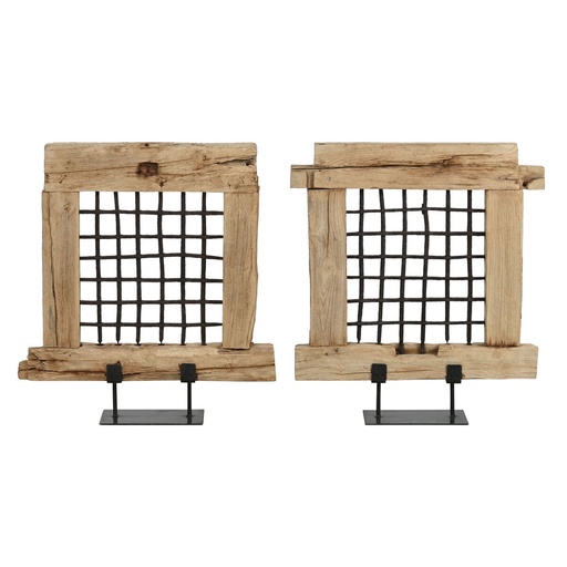 Figura Decorativa Home ESPRIT Natural Pieza única 65 x 18 x 75 cm