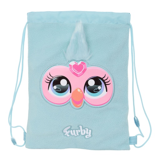 Bolsa Mochila con Cuerdas Furby Azul cielo 26 x 34 x 1 cm