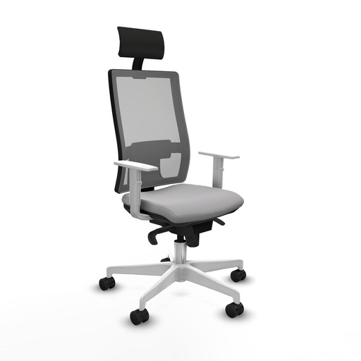 Office Chair with Headrest Piqueras y Crespo 4B026N1 Light grey