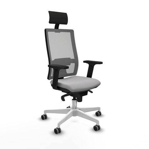 Office Chair with Headrest Piqueras y Crespo 2D026G1 Light grey