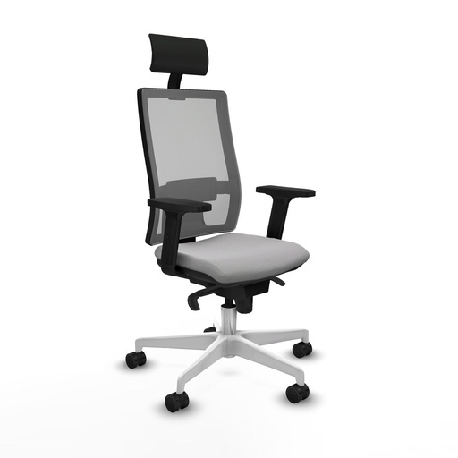 Office Chair with Headrest Piqueras y Crespo 2D026N1 Light grey