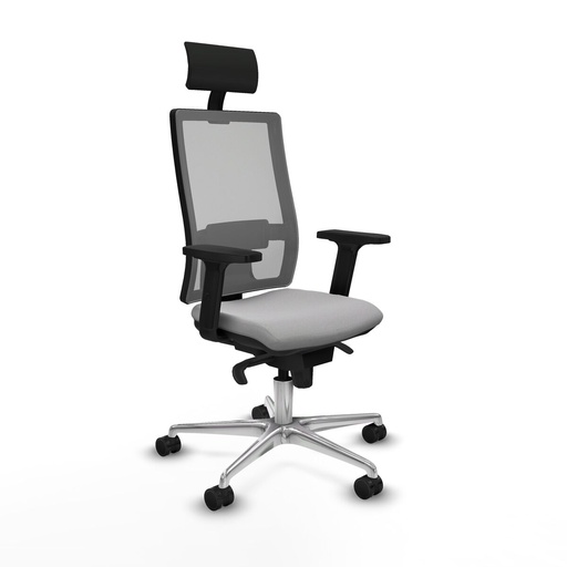 Office Chair with Headrest Piqueras y Crespo 2D086N1 Light grey