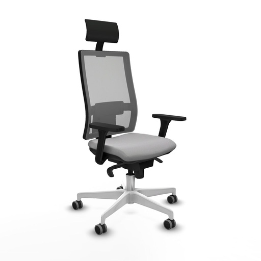 Office Chair with Headrest Piqueras y Crespo 3D026G1 Light grey
