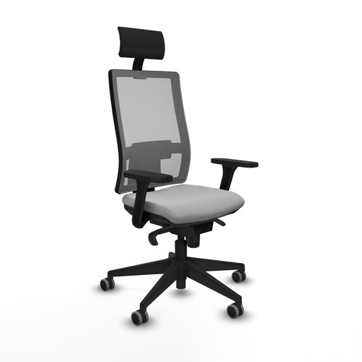 Office Chair with Headrest Piqueras y Crespo 3D066G1 Light grey